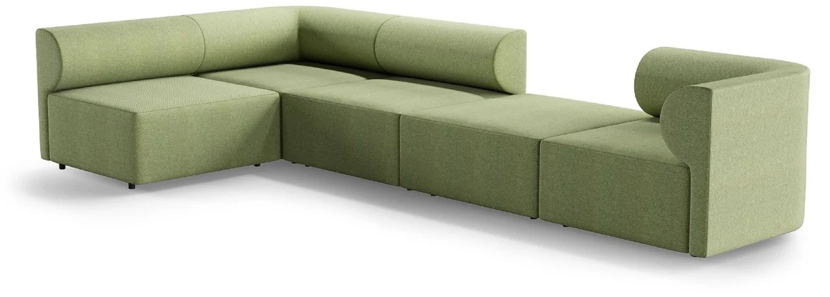 Luxus Ecksofa Grün 360 x 180 cm - Modulares Wohnzimmer Sofa - Luxus Wohnzimmer Möbel
