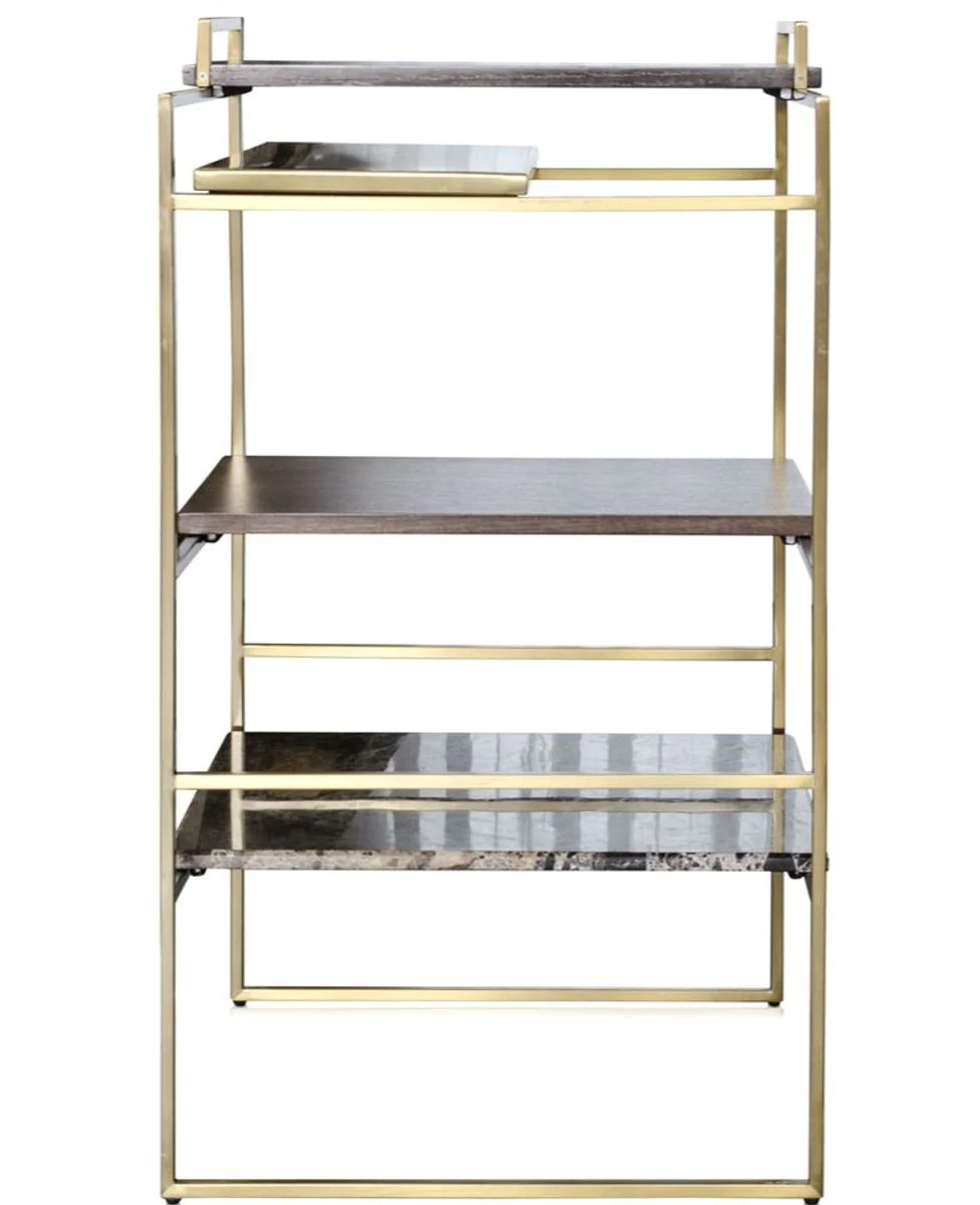 Luxus Designer Beistelltisch Gold 45 x 45 x H. 80,5 cm - Designer Möbel