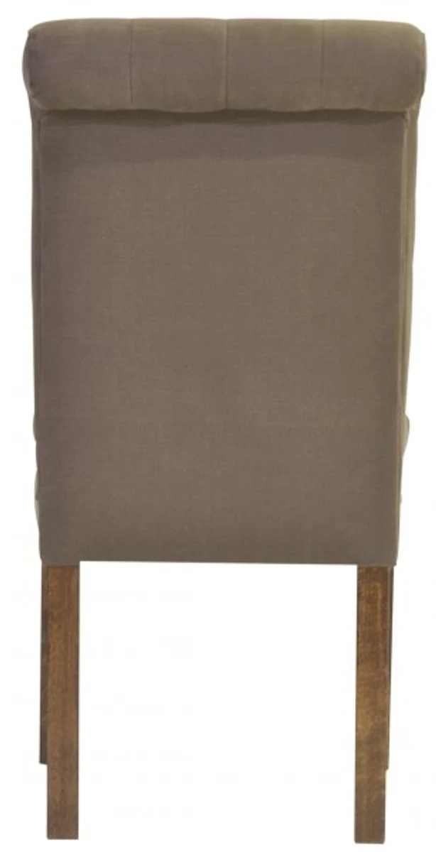 Designer Esszimmer Stuhl ModEF 16 Braun-Grau / Braun - Hoteleinrichtung - Buchenholz - Chesterfield Design