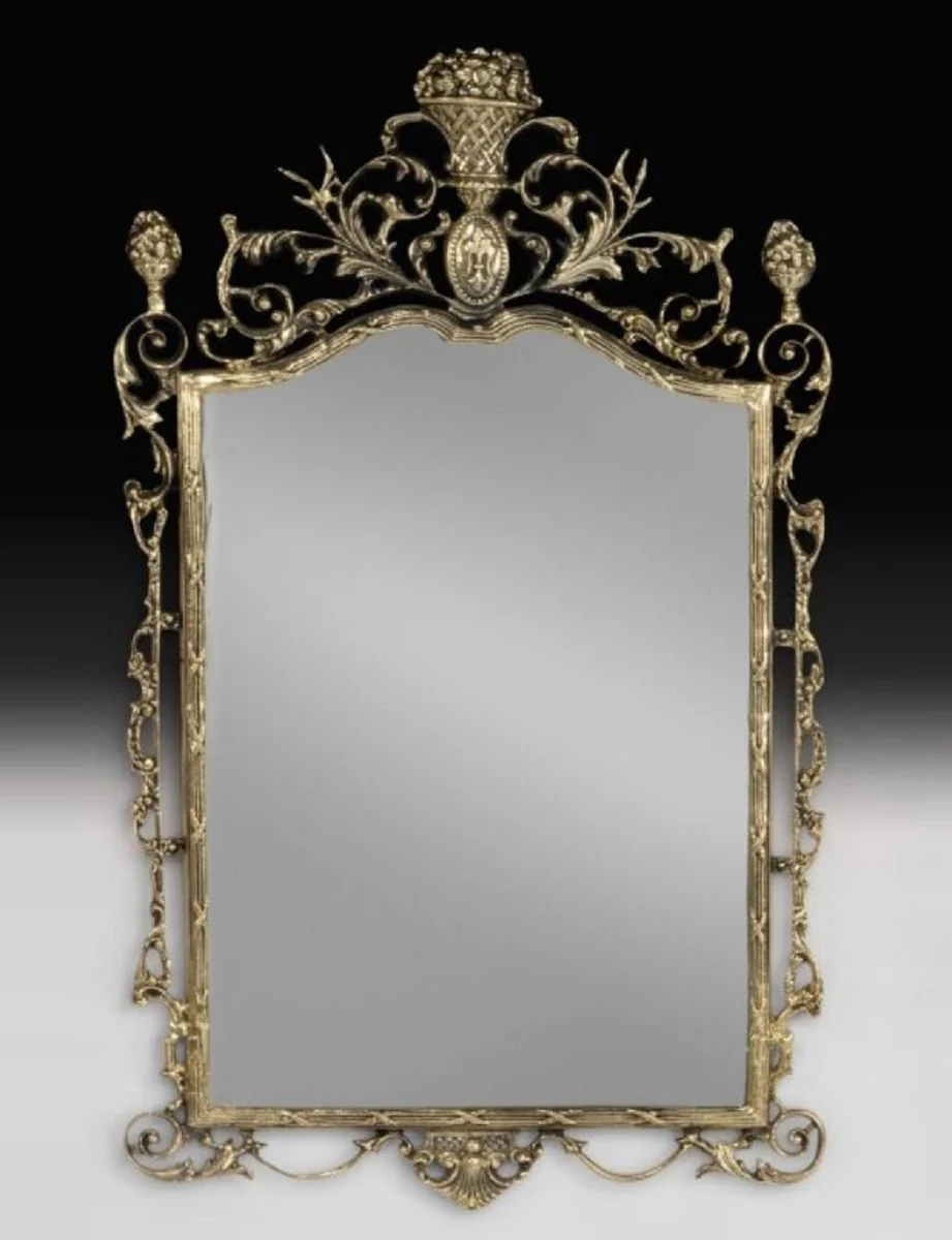 Luxus Barock Bronze Spiegel Gold H. 95 cm - Barock Möbel