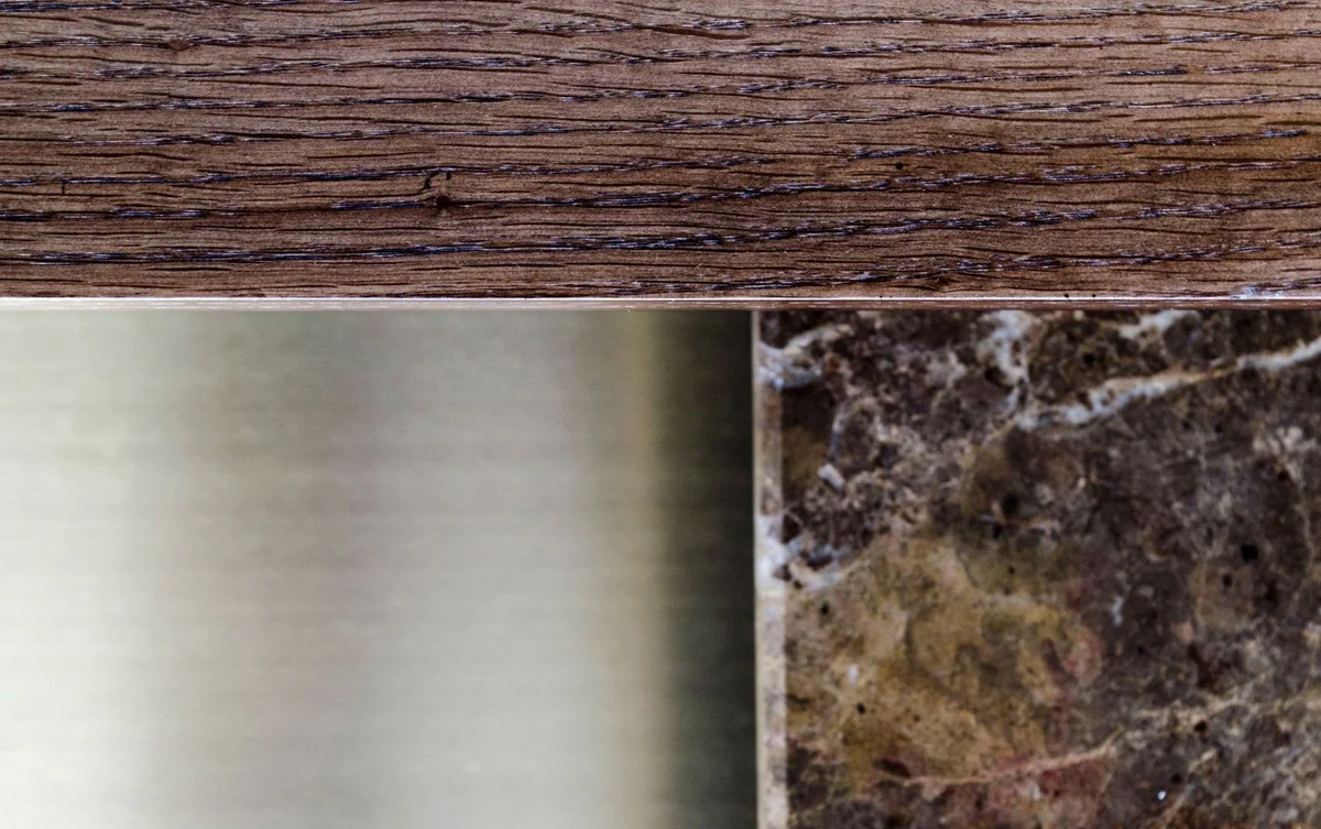 Luxus Couchtisch Gold 100 x 100 x H. 39,5 cm - Designer Wohnzimmertisch