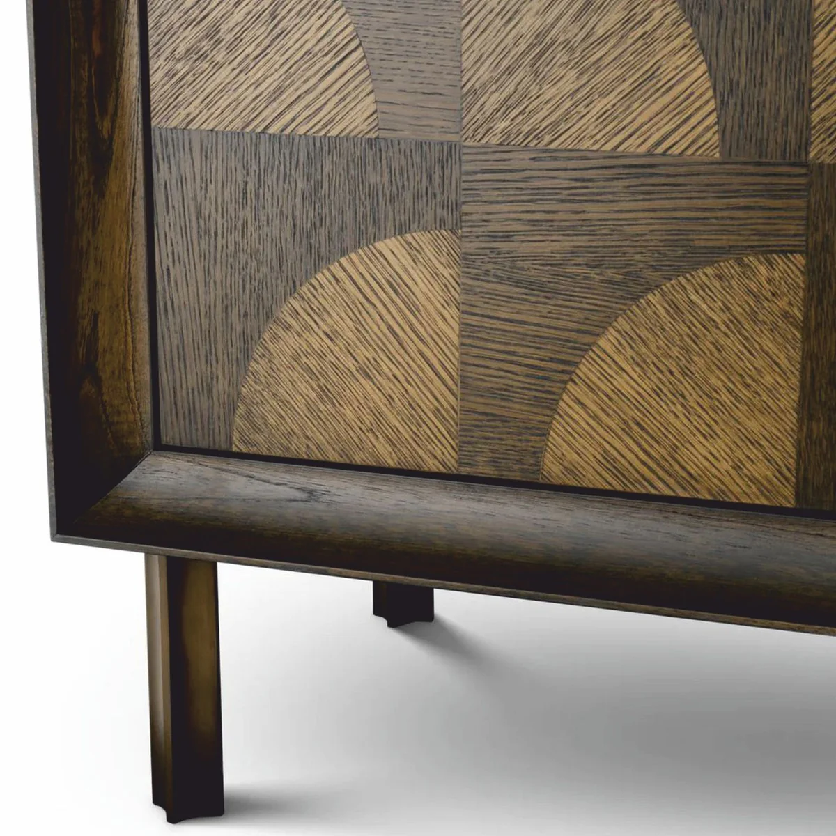 Luxus Schrank mit 2 Türen Braun H. 170 cm - Luxus Möbel