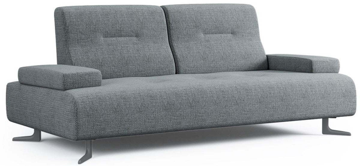 Luxus Sofa mit verstellbaren Rückenlehnen Grau - Verschiedene Größen - Modernes Wohnzimmer Sofa - Luxus Möbel
