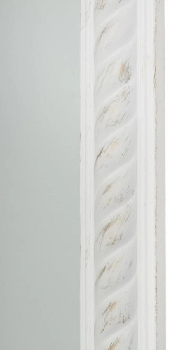 Barock Wandspiegel Antik Weiß / Gold 62 x H. 187 cm - Barock Spiegel