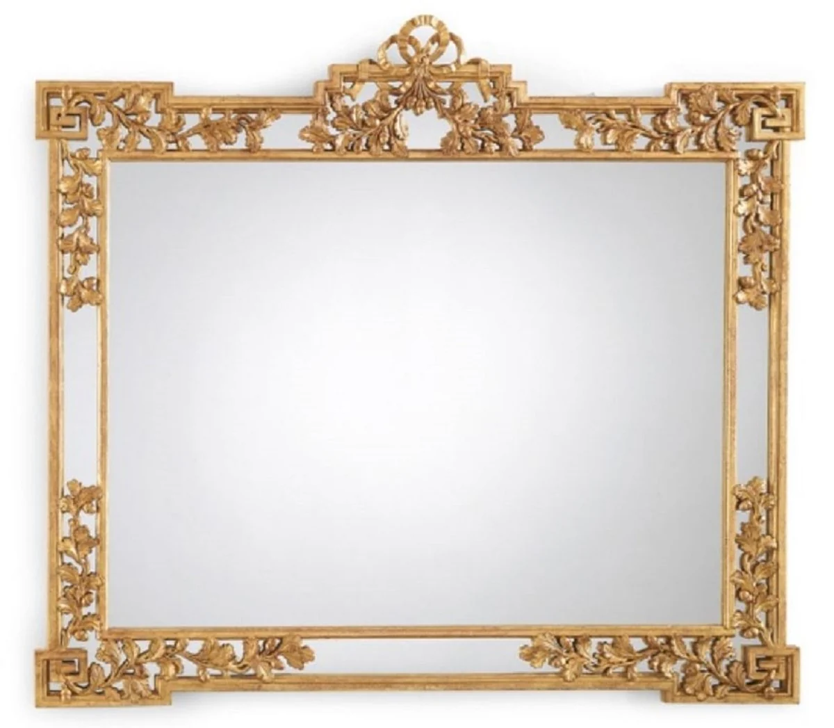 Luxus Barock Spiegel Antik Gold - Prunkvoller italienischer Barockstil Wandspiegel - Luxus Möbel im Barockstil - Handgefertigte Barock Möbel - Made in Italy - Luxus Barock Interior