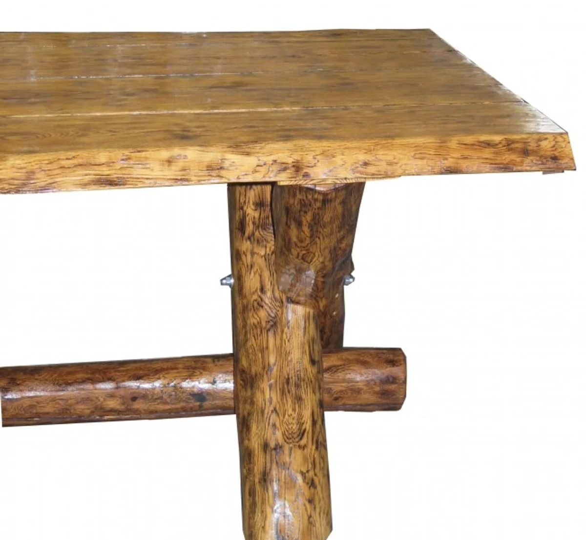 Massivholz Esstisch Eiche ca 200 x 105 cm - Gasthaus Tisch Speisetisch Ritter Tisch - Restaurant Möbel - schwere Ausführung