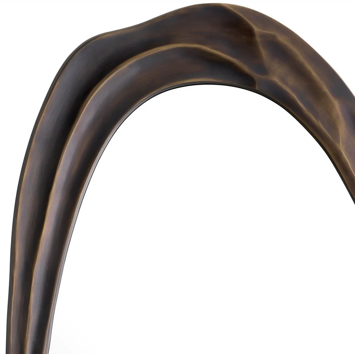 Luxus Wandspiegel Bronze 71,5 x 4 x H. 144 cm - Aluminium Wohnzimmer Spiegel - Schlafzimmer Spiegel - Garderoben Spiegel - Luxus Möbel - Luxus Interior