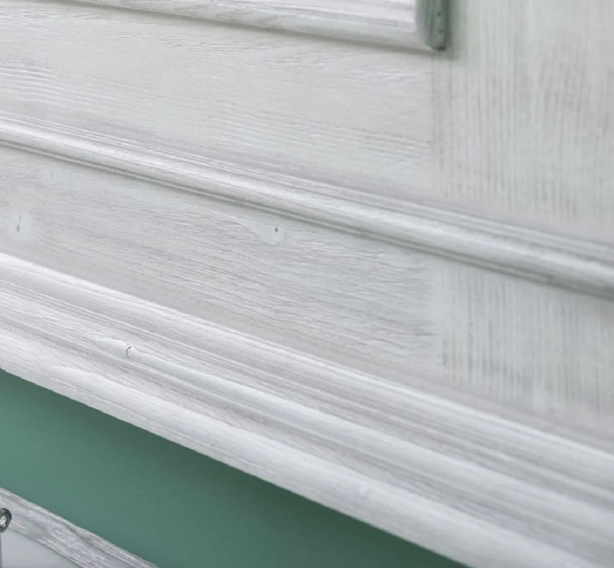 Landhausstil Badezimmer Set Weiß / Hellgrau - 1 Doppelwaschtisch & 1 Wandspiegel - Massivholz Badezimmermöbel im Landhausstil