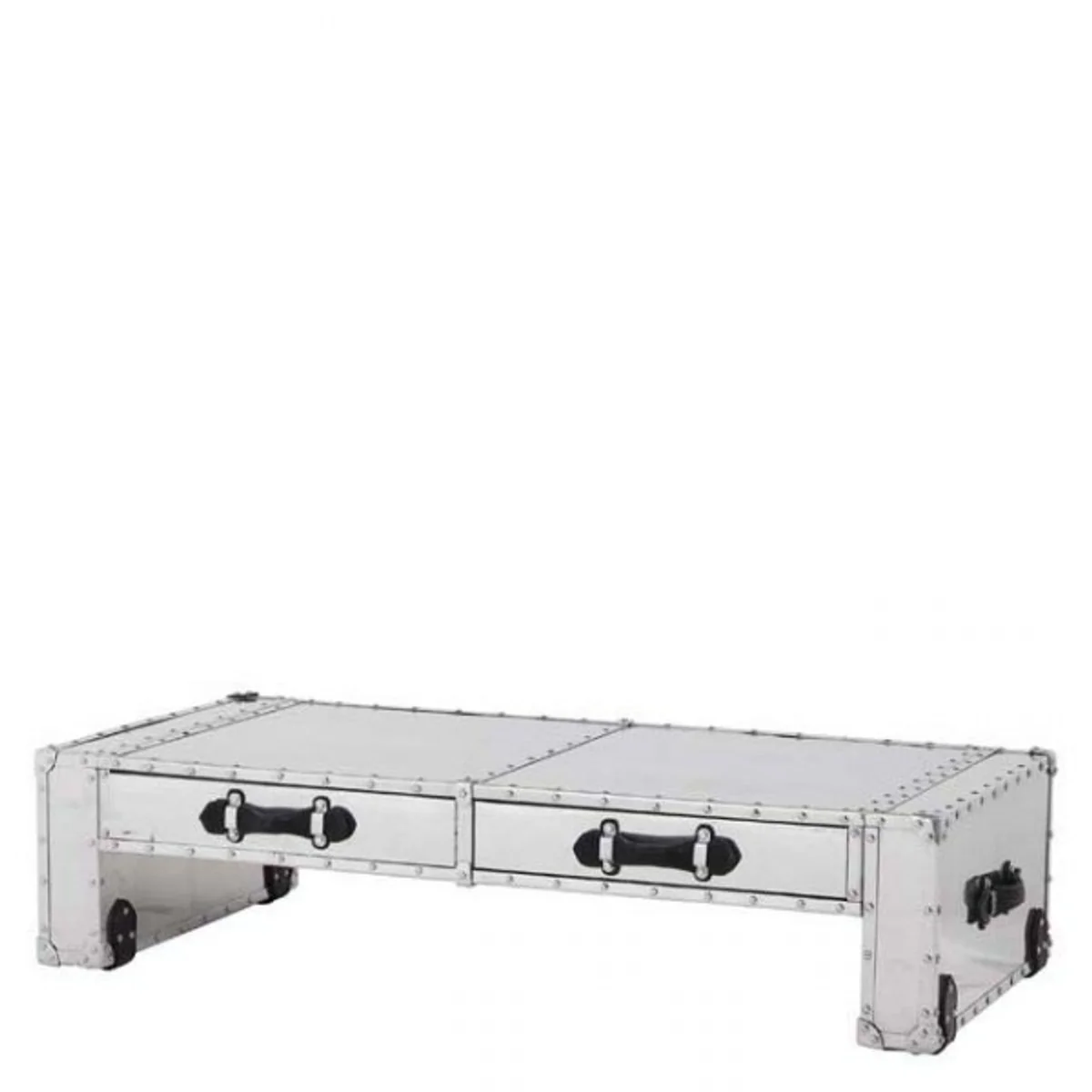 Couchtisch Vintage Metal Aluminium Mod2 - Coffee Table - Alu Salon Tisch