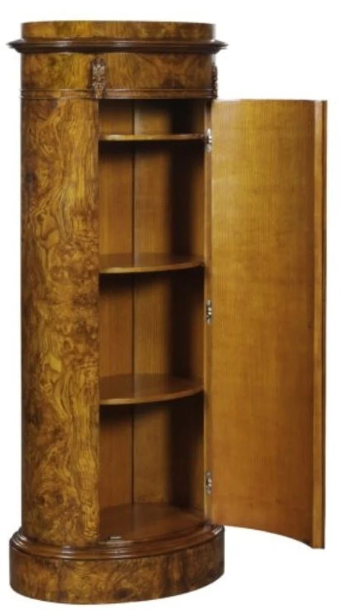 Luxus Jugendstil Kommode mit Tür Hellbraun 62 x 39 x H. 145 cm - Barock & Jugendstil Möbel