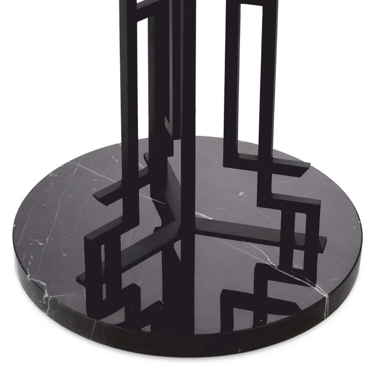 Luxus Stehleuchte Matt Schwarz / Beige H. 175 cm - Luxus Leuchten