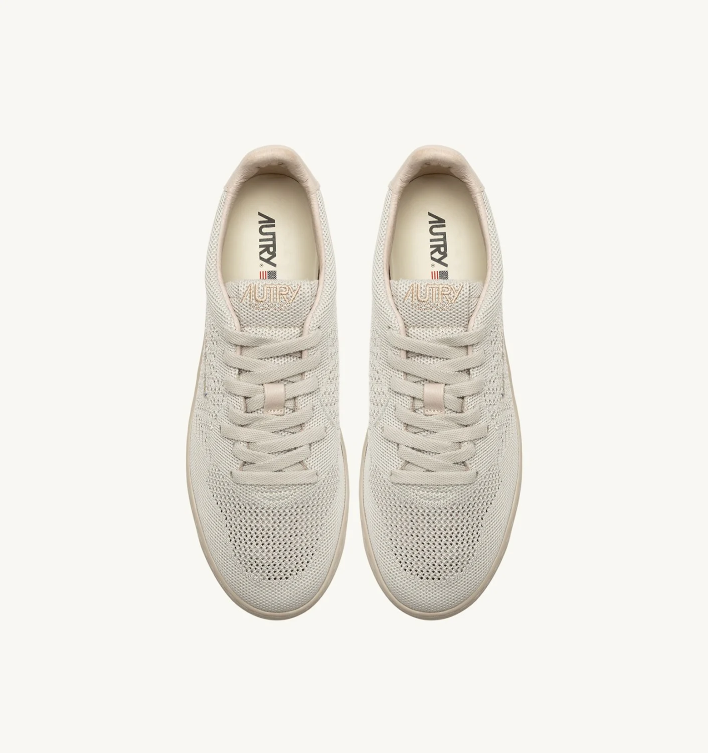 AUTRY MEDALIST EASEKNIT LOW SNEAKERS IN COVERT GREEN KNIT