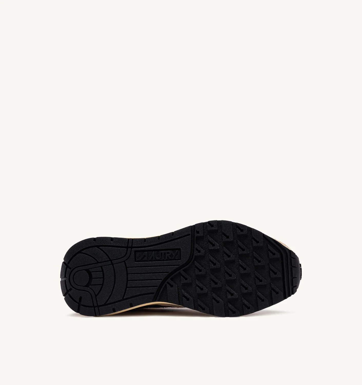 AUTRY REELWIND LOW SNEAKERS IN NYLON SUEDE AND LEATHER COLOR YELLOW AND BLACK