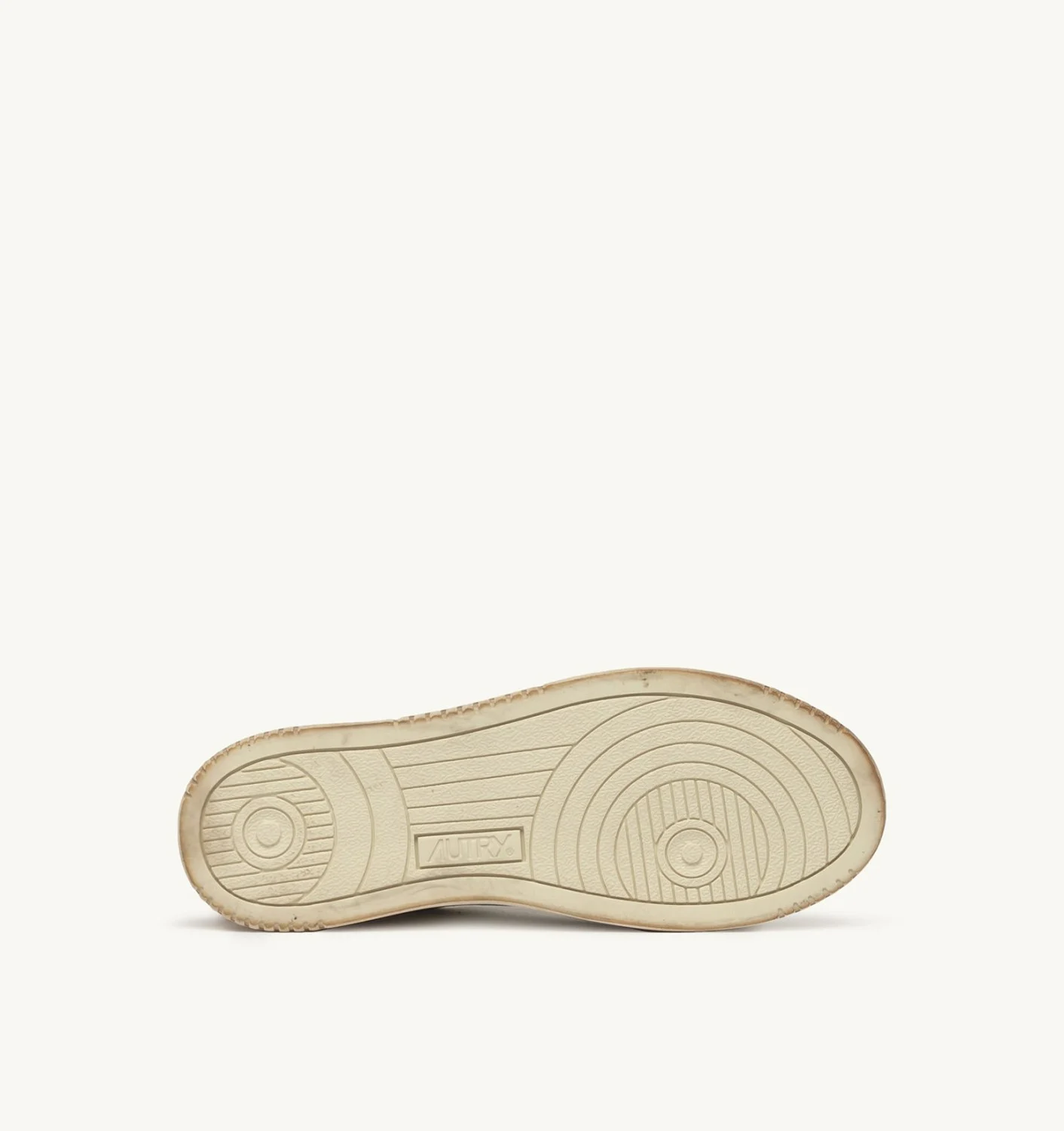 AUTRY ZAPATILLAS MEDALIST LOW SUPER VINTAGE DE PIEL BLANCA CAMEO BROWN Y SAFARI