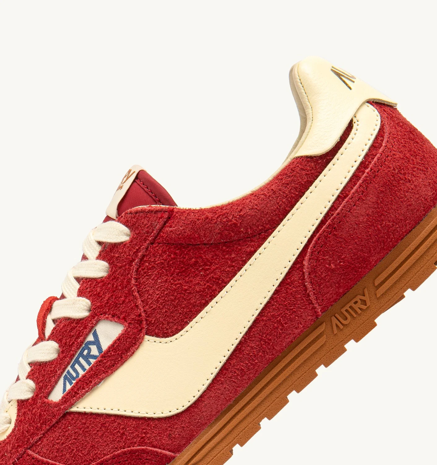 AUTRY ZAPATILLAS WINDSPIN DE ANTE Y PIEL PARROT Y RUTABAGA