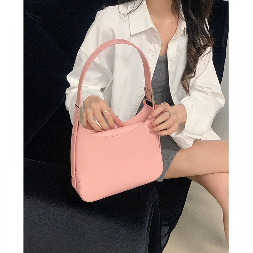White shoulder tote bag female 2025 new style temperament underarm bag