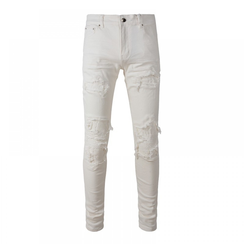 New White Slim Fit Jeans For Men
