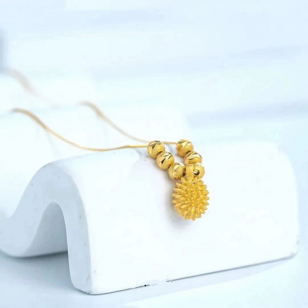 Six Blessings Durian Necklace Women's Light Luxury Exquisite Fashion All-match Niche Design Necklace Jewelry