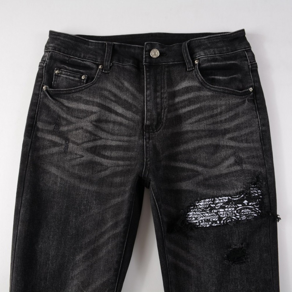 Fashion Black Slim Fit Jeans For Mens