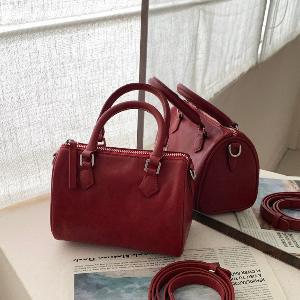Small steamed bun-shaped bowling bag women's handbag shoulder bag
