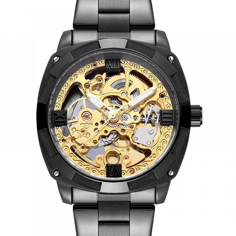 Automatic mechanical watch Hollow carved men's watch