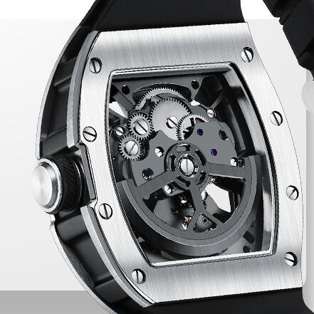 New mechanical movement pin buckle barrel-shaped fashionable men's watch