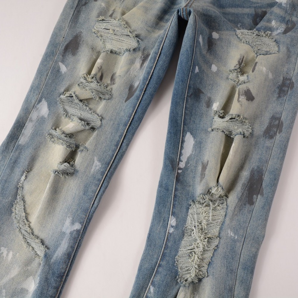 New Light Blue Slim Fit Jeans For Men