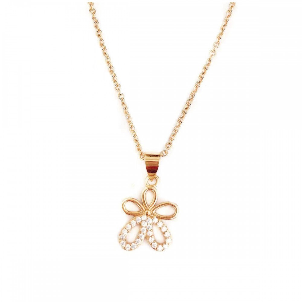 Small flower necklace for women versatile clavicle necklace