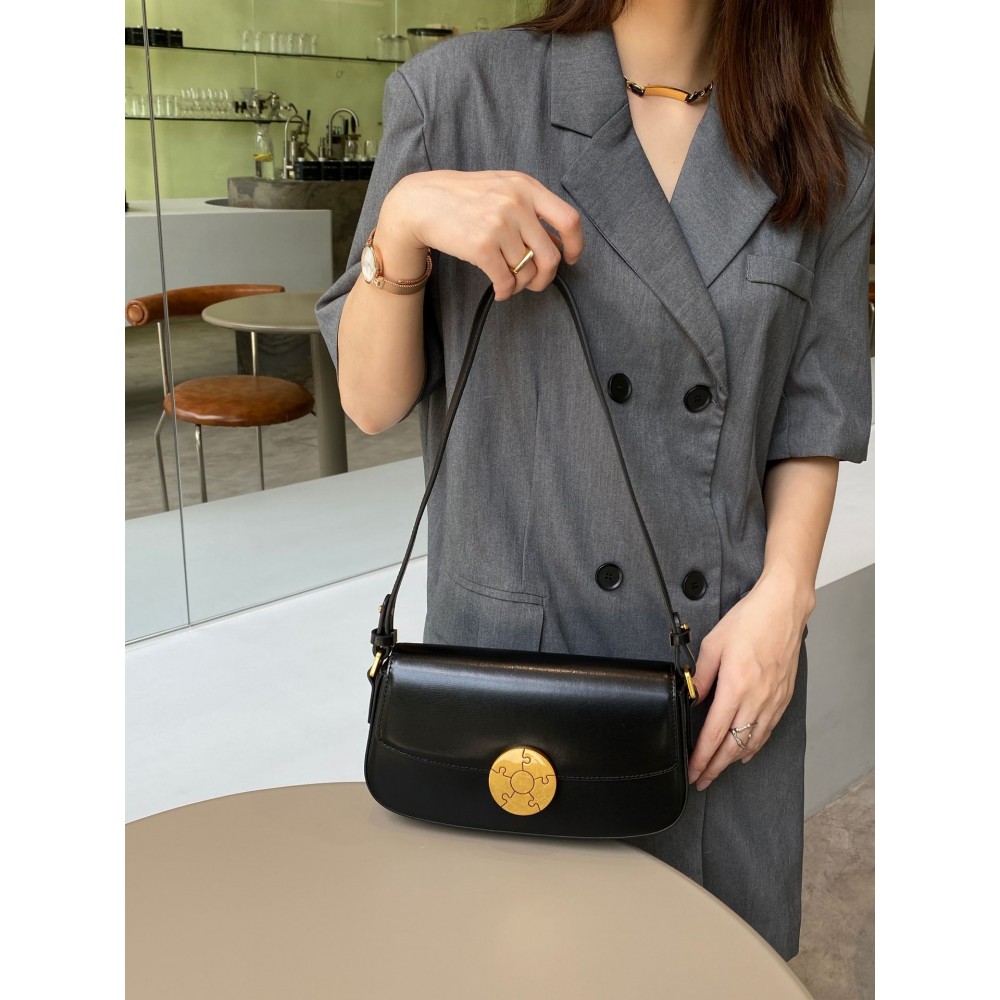 Temperament underarm bag women's genuine leather messenger bag fashion retro cowhide women's bag shoulder bag